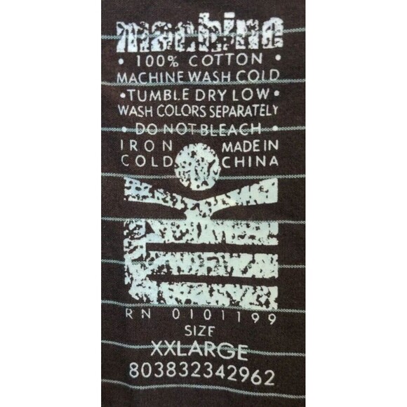 Machine Men's Clear Pearl Snap Western Shirt Brown Graphic Print L/S Sz. XXL - Picture 6 of 8